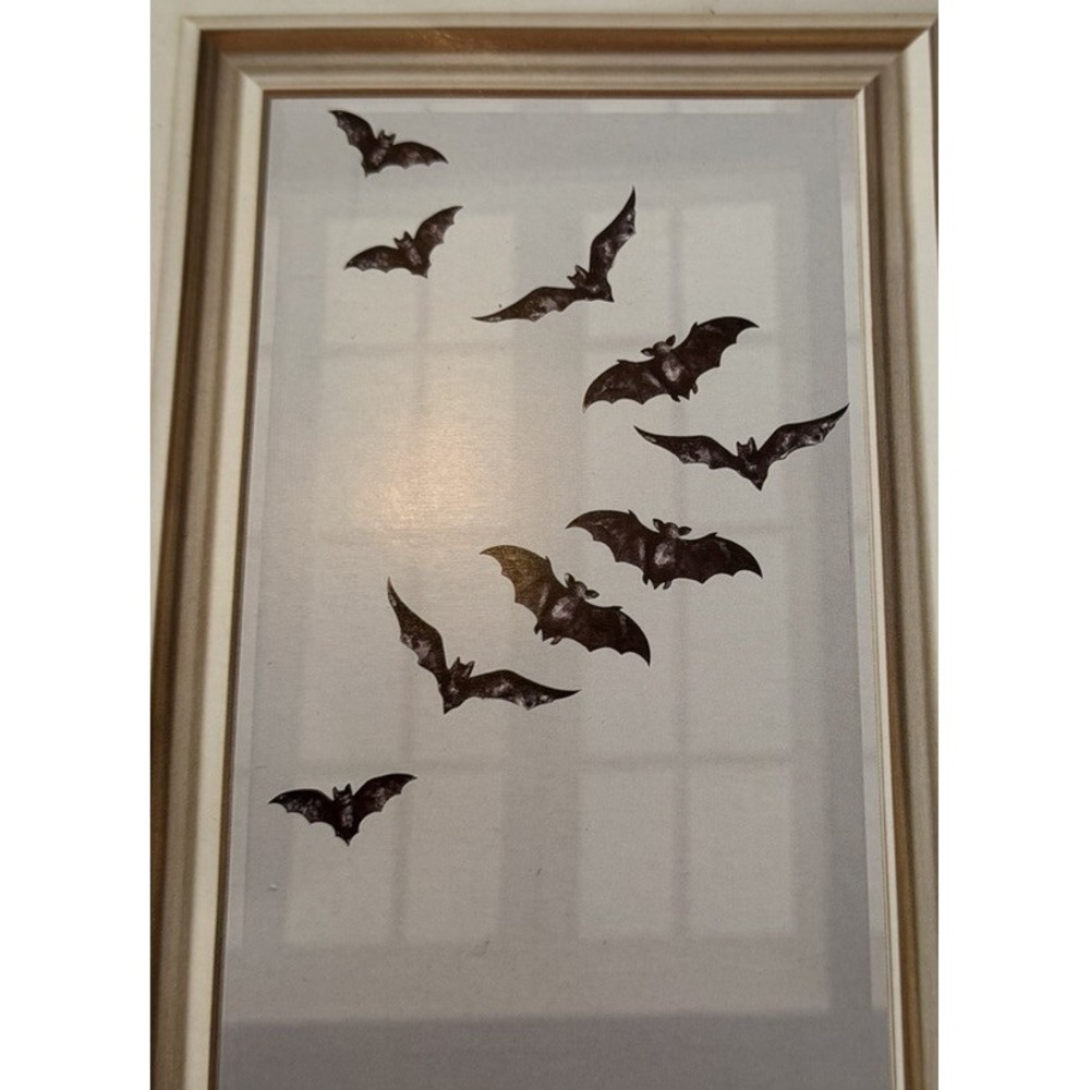 Martha Stewart Crafts Halloween Bats Mirror Wall Clings Party Decorations Set
